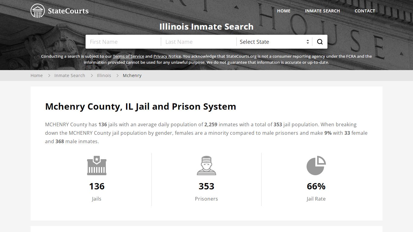 Mchenry County, IL Inmate Search - StateCourts